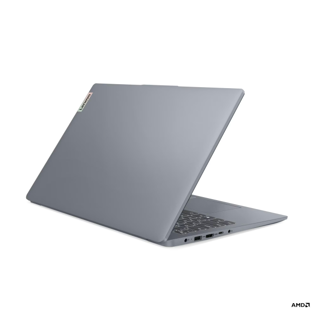 Лаптоп Lenovo IdeaPad Slim 3 15AMN8, AMD Ryzen 3 30 4C (2.4 / 4.1 GHz, 4MB Cache), 15.6'' (39.62 cm) FHD TN Anti-glare Display, 16GB LPDDR5, 512GB M.2 NVMe SSD, Free DOS
