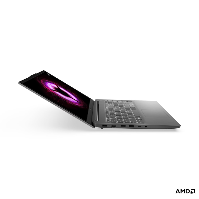 Лаптоп Lenovo LOQ Essential 15ARP10E, AMD Ryzen 7 7735HS 8C (3.2 / 4.7 GHz, 16MB Cache), 15.6'' (39.62 cm) FHD IPS Anti-glare Display, NVIDIA GF RTX4050 6GB GDDR6 DLSS 3, 16GB DDR5, 512GB M.2 NVMe SSD, No OS