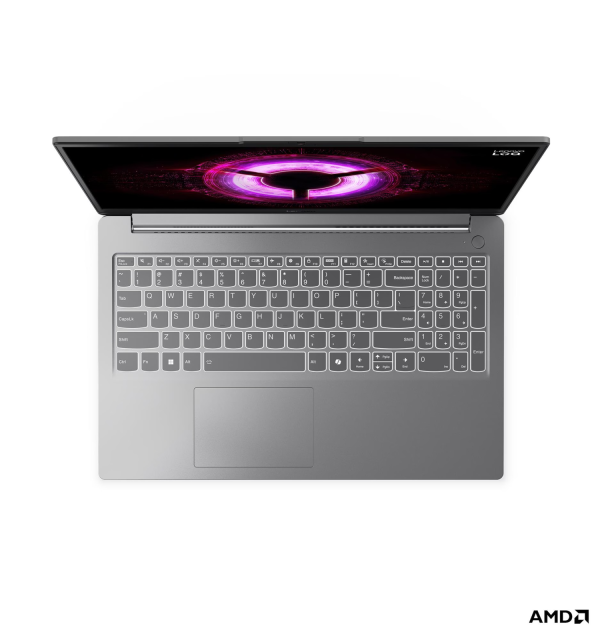 Лаптоп Lenovo LOQ Essential 15ARP10E, AMD Ryzen 7 7735HS 8C (3.2 / 4.7 GHz, 16MB Cache), 15.6'' (39.62 cm) FHD IPS Anti-glare Display, NVIDIA GF RTX4050 6GB GDDR6 DLSS 3, 16GB DDR5, 512GB M.2 NVMe SSD, No OS
