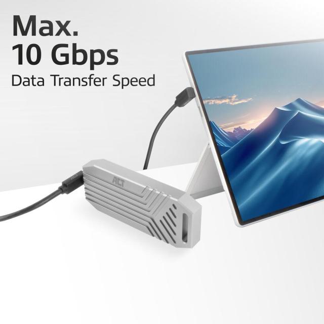ACT Кабел USB Type-C към USB Type-C, 10Gbps, 60W, 0.5м, конектори на 90° up/down angled