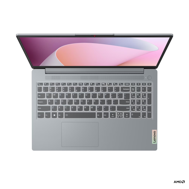 Лаптоп Lenovo IdeaPad Slim 3 15ABR8, AMD Ryzen 7 5825U 8C (2.0 / 4.5 GHz, 16MB Cache), 15.6'' (39.62 cm) FHD IPS Anti-glare Display, 16GB DDR4, 512GB M.2 NVMe SSD, Free DOS