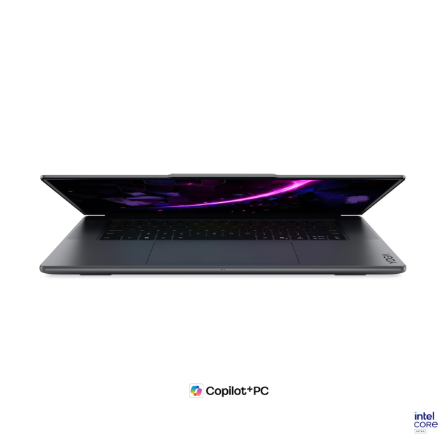 Лаптоп Lenovo Yoga Pro 9 16IPH11, Intel Core Ultra 9 386H 16C (1.6 / 4.9 GHz, 18MB Cache), 16" (40.64cm) 3.2K OLED 1000nits 120Hz Glossy Display, Touchscreen, NVIDIA GF RTX5070 12GB GDDR7 DLSS 4, 64GB LPDDR5X, 1TB M.2 NVMe SSD, Windows 11 Home