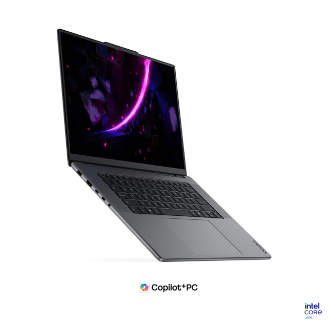 Лаптоп Lenovo Yoga Pro 9 16IPH11, Intel Core Ultra 9 386H 16C (1.6 / 4.9 GHz, 18MB Cache), 16" (40.64cm) 3.2K OLED 1000nits 120Hz Glossy Display, Touchscreen, NVIDIA GF RTX5070 12GB GDDR7 DLSS 4, 64GB LPDDR5X, 1TB M.2 NVMe SSD, Windows 11 Home
