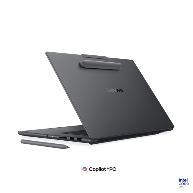 Лаптоп Lenovo Yoga Pro 9 16IPH11, Intel Core Ultra 9 386H 16C (1.6 / 4.9 GHz, 18MB Cache), 16" (40.64cm) 3.2K OLED 1000nits 120Hz Glossy Display, Touchscreen, NVIDIA GF RTX5070 12GB GDDR7 DLSS 4, 64GB LPDDR5X, 1TB M.2 NVMe SSD, Windows 11 Home