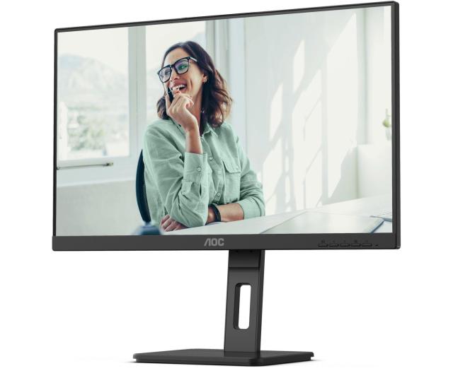 Монитор AOC Q27P3CV, 27" (68.58 cm) QHD IPS Anti-Glare Display, 100Hz, 4ms, 50 000 000:1, 350 cd/m2, DP, HDMI, USB-C, USB, LAN, Adaptive Sync, FlickerFree,Low Blue Light
