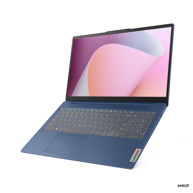 Лаптоп Lenovo IdeaPad Slim 3 15ABR8, AMD Ryzen 7 5825U 8C (2.0 / 4.5 GHz, 16MB Cache), 15.6'' (39.62 cm) FHD IPS Anti-glare Display, 16GB DDR4, 512GB M.2 NVMe SSD, Free DOS