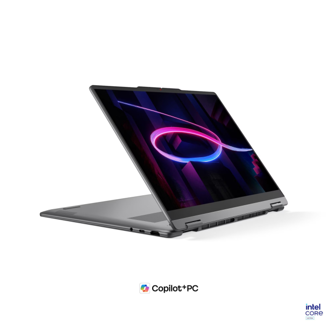 Лаптоп Lenovo Yoga 7 2-in-1 14IPH11 Aura Edition, Intel Core Ultra 5 325 8C (1.6 / 4.5 GHz, 12MB Cache), 14.0" (35.56 cm) 2.8K WQXGA+ OLED Display, Touchscreen, 24GB LPDDR5X, 1TB M.2 NVMe SSD, Windows 11 Home