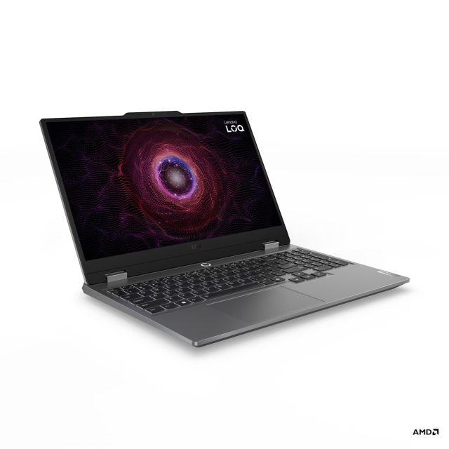 Лаптоп Lenovo LOQ 15AHP9, AMD Ryzen 7 7445HS 8C (3.2 / 3.55 GHz, 16MB Cache), 15.6'' (39.62 cm) FHD IPS Anti-glare Display, NVIDIA GF RTX3050 6GB GDDR6, 16GB DDR5, 512 GB M.2 NVMe SSD, Free DOS