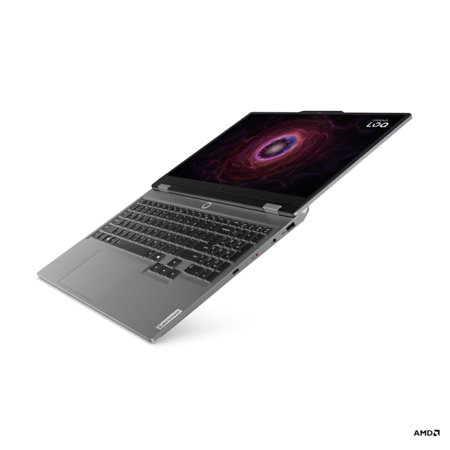 Лаптоп Lenovo LOQ 15AHP9, AMD Ryzen 7 7445HS 8C (3.2 / 3.55 GHz, 16MB Cache), 15.6'' (39.62 cm) FHD IPS Anti-glare Display, NVIDIA GF RTX3050 6GB GDDR6, 16GB DDR5, 512 GB M.2 NVMe SSD, Free DOS