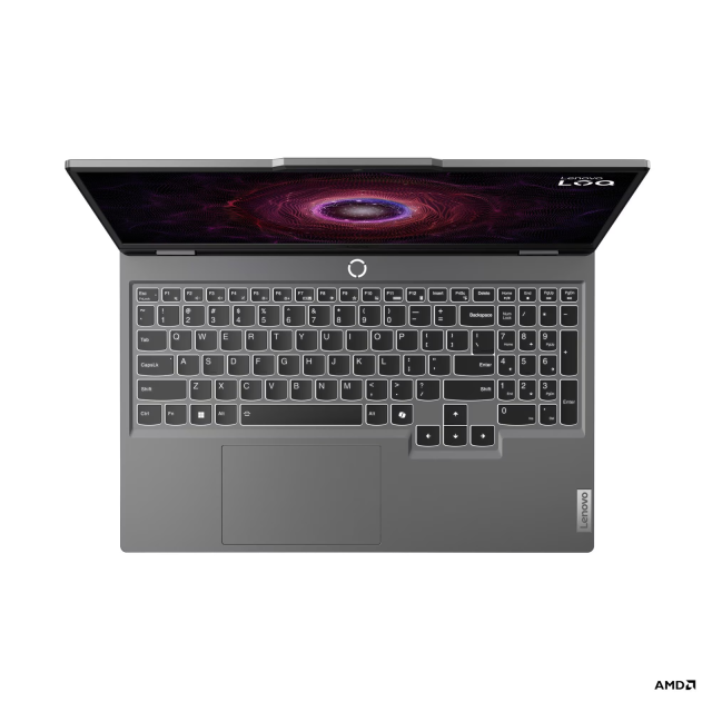 Лаптоп Lenovo LOQ 15AHP9, AMD Ryzen 7 7445HS 8C (3.2 / 3.55 GHz, 16MB Cache), 15.6'' (39.62 cm) FHD IPS Anti-glare Display, NVIDIA GF RTX3050 6GB GDDR6, 16GB DDR5, 512 GB M.2 NVMe SSD, Free DOS