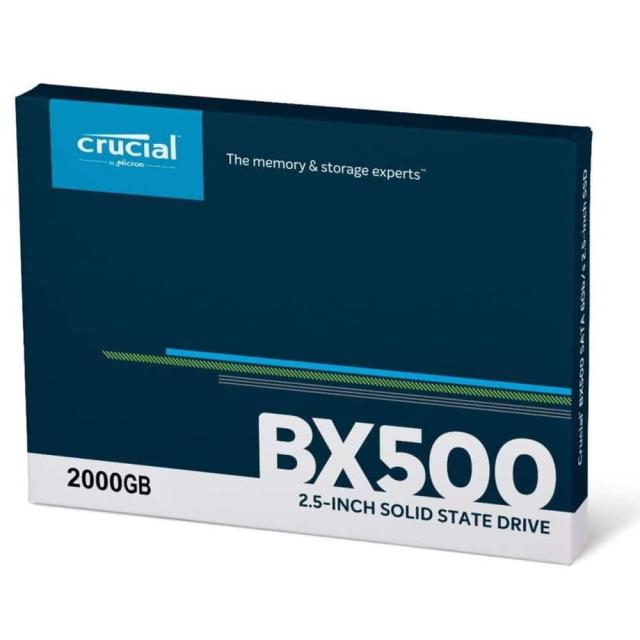 Crucial BX500 SSD 2TB 3D NAND SATA III (6 Gb/s), 2.5"(6.35 cm) 