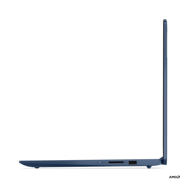 Лаптоп Lenovo IdeaPad Slim 3 15AMN8, AMD Ryzen 5 40 4C (2.8 / 4.3 GHz, 4MB Cache), 15.6'' (39.62 cm) FHD IPS Anti-glare Display, 16GB LPDDR5, 512GB M.2 NVMe SSD, Free DOS