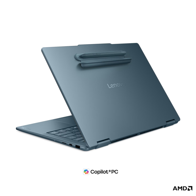 Лаптоп Lenovo Yoga 7 2-in-1 14AGP11, AMD Ryzen AI 7 445 6C (2.0 / 4.6 GHz, 8MB Cache), 14.0" (35.56 cm) WUXGA OLED Anti-fingerprint Display, Touchscreen, 24GB LPDDR5X, 1TB M.2 NVMe SSD, Free DOS