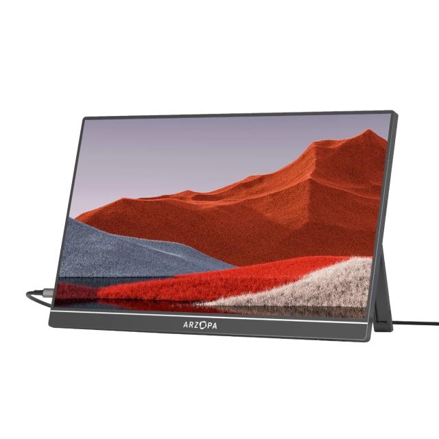 Монитор Arzopa Z1RC Portable Monitor, 16.1" (40.89cm) 2.5K IPS, 60Hz, 500cd/m², 1200:1, Mini HD, USB Type-C