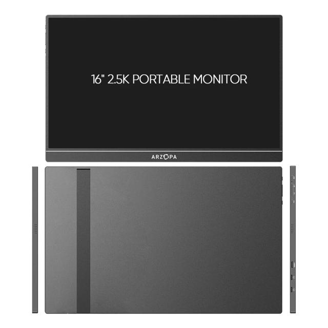 Монитор Arzopa Z1RC Portable Monitor, 16.1" (40.89cm) 2.5K IPS, 60Hz, 500cd/m², 1200:1, Mini HD, USB Type-C