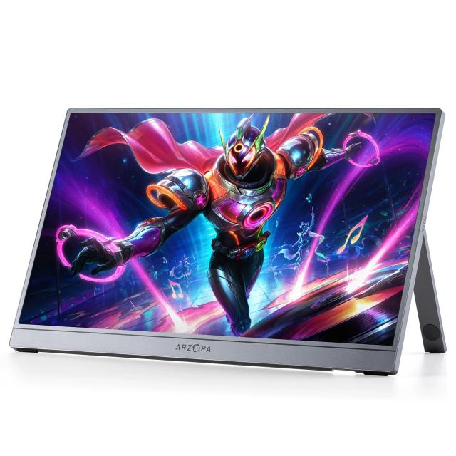 Монитор Arzopa Z1FC with Sleeve Bag Portable Monitor, 16.1" (40.89cm) FHD IPS, 144Hz, 300cd/m², 1200:1, Mini HD, USB Type-C
