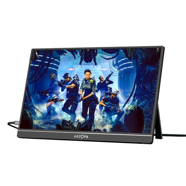 Монитор Arzopa Z1FC with Sleeve Bag Portable Monitor, 16.1" (40.89cm) FHD IPS, 144Hz, 300cd/m², 1200:1, Mini HD, USB Type-C