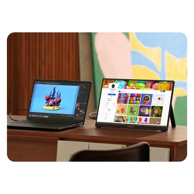 Монитор Arzopa Z1FC with Sleeve Bag Portable Monitor, 16.1" (40.89cm) FHD IPS, 144Hz, 300cd/m², 1200:1, Mini HD, USB Type-C