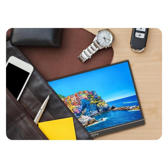 Монитор Arzopa Z1FC with Sleeve Bag Portable Monitor, 16.1" (40.89cm) FHD IPS, 144Hz, 300cd/m², 1200:1, Mini HD, USB Type-C