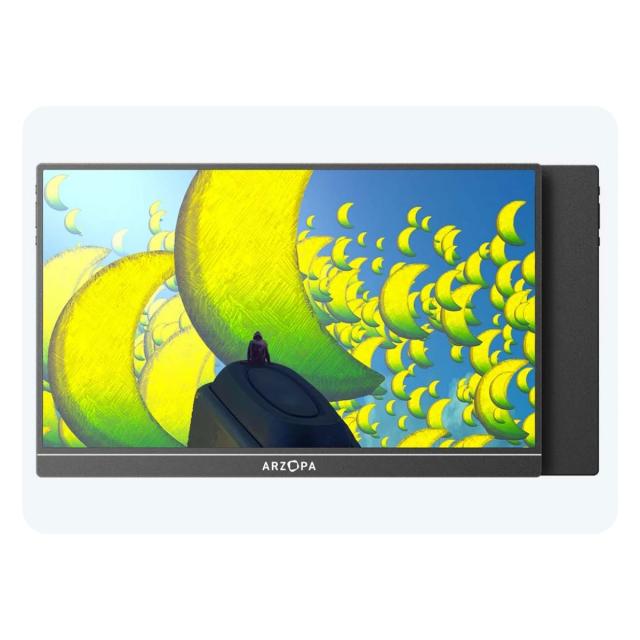 Монитор Arzopa Z1C Portable Monitor, 16.1" (40.89cm) FHD IPS, 60Hz, 300cd/m², 1000:1, Mini HD, USB Type-C