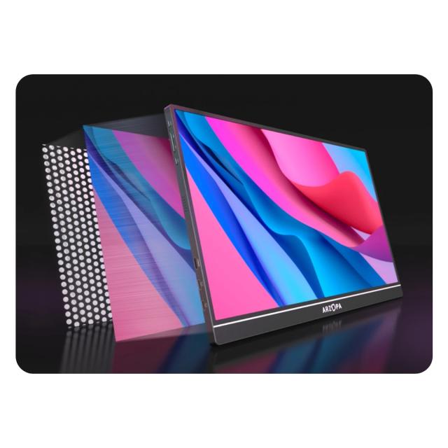 Монитор Arzopa Z1C Portable Monitor, 16.1" (40.89cm) FHD IPS, 60Hz, 300cd/m², 1000:1, Mini HD, USB Type-C