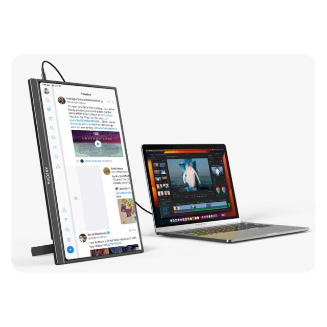 Монитор Arzopa Z1C Portable Monitor, 16.1" (40.89cm) FHD IPS, 60Hz, 300cd/m², 1000:1, Mini HD, USB Type-C