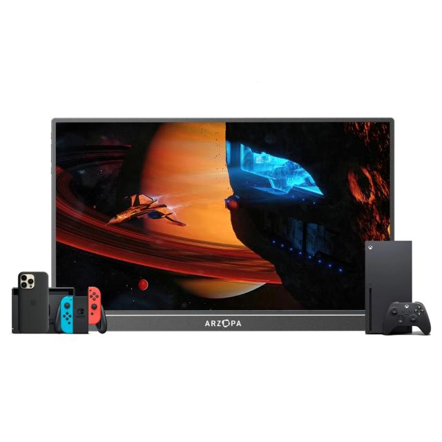 Монитор Arzopa A1M Portable Monitor, 17.3" (43.94 cm) FHD IPS, 60Hz, 300cd/m², 1000:1, Mini HD, USB Type-C
