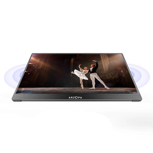 Монитор Arzopa A1 Portable Monitor, 15.6" (39.62 cm) FHD IPS, 60Hz, 250cd/m², 800:1, Mini HD, USB Type-C