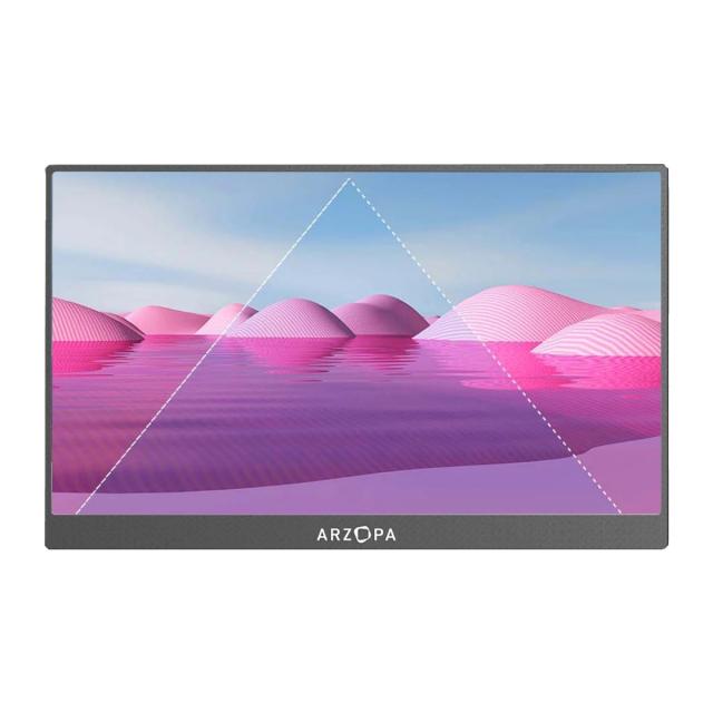 Монитор Arzopa A1 Portable Monitor, 15.6" (39.62 cm) FHD IPS, 60Hz, 250cd/m², 800:1, Mini HD, USB Type-C