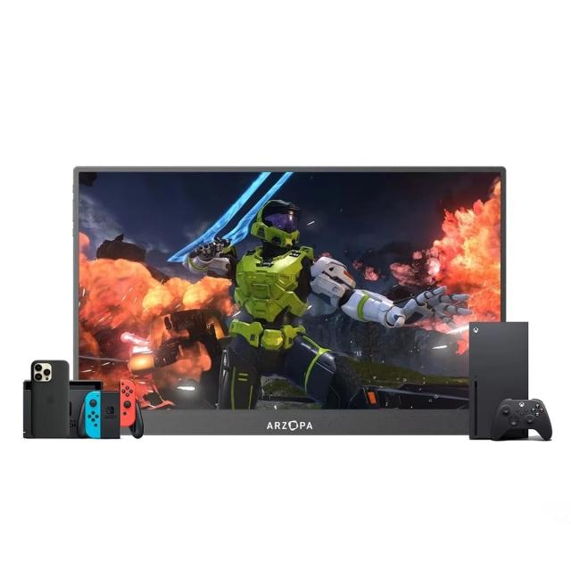 Монитор Arzopa A1 Portable Monitor, 15.6" (39.62 cm) FHD IPS, 60Hz, 250cd/m², 800:1, Mini HD, USB Type-C