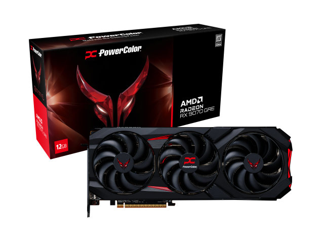 Видео карта PowerColor Radeon RX 9070 GRE Reaper Devil 12GB GDDR6, HDMI, 3x DP