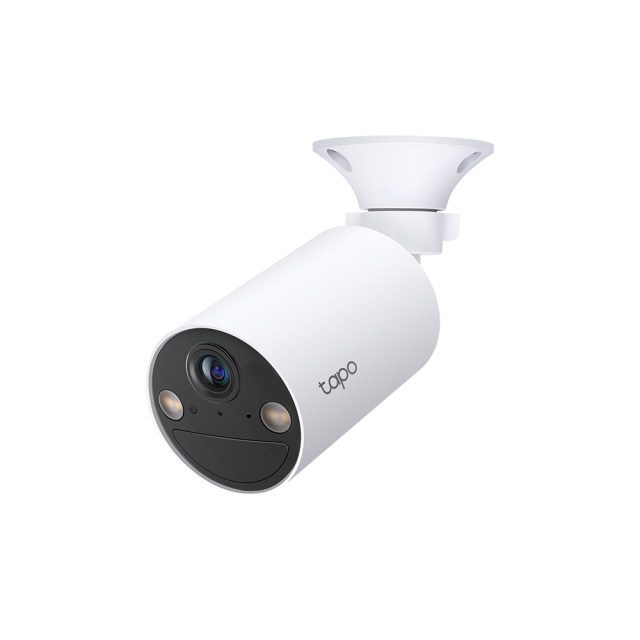 Камера IP TP-Link Tapo C410 (4-pack), насочена "bullet" камера, 3MPix, H.264, IR осветеност, външна IP65, Wi-Fi, microSD слот, микрофон и говорител