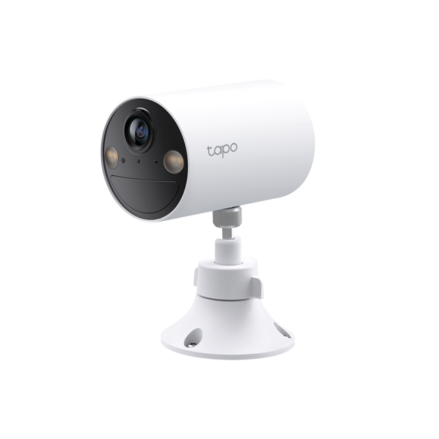 Камера IP TP-Link Tapo C410 (4-pack), насочена "bullet" камера, 3MPix, H.264, IR осветеност, външна IP65, Wi-Fi, microSD слот, микрофон и говорител