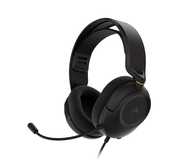Геймърски слушалки с микрофон Corsair HS35 v3 Carbon, USB-A, 3.5 mm жак