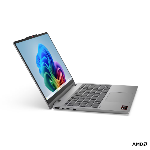 Лаптоп Lenovo IdeaPad 5 2-in-1 14AHP11, AMD Ryzen 7 250 8C (3.3 / 5.1 GHz, 16MB Cache), 14.0" (35.56 cm) WUXG IPS Display, Touchscreen, 16GB DDR5, 512GB M.2 NVMe SSD, Windows 11 Home