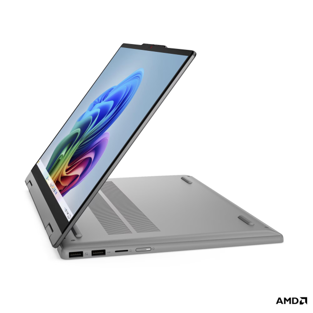 Лаптоп Lenovo IdeaPad 5 2-in-1 14AHP11, AMD Ryzen 7 250 8C (3.3 / 5.1 GHz, 16MB Cache), 14.0" (35.56 cm) WUXG IPS Display, Touchscreen, 16GB DDR5, 512GB M.2 NVMe SSD, Windows 11 Home