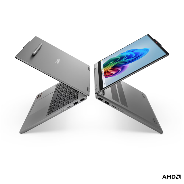 Лаптоп Lenovo IdeaPad 5 2-in-1 14AHP11, AMD Ryzen 7 250 8C (3.3 / 5.1 GHz, 16MB Cache), 14.0" (35.56 cm) WUXG IPS Display, Touchscreen, 16GB DDR5, 512GB M.2 NVMe SSD, Windows 11 Home