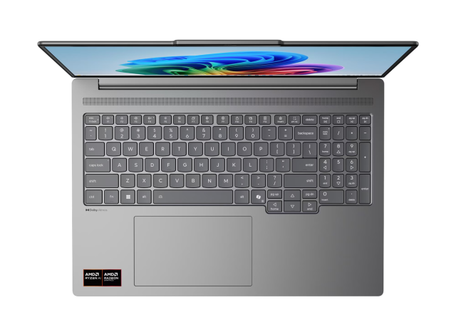 Лаптоп Lenovo IdeaPad Pro 5 16AGP11, AMD Ryzen AI 9 465 10C (3.3 / 5.0 GHz, 24MB Cache), 16.0" (40.64 cm) 2.8K OLED Glossy Display, 32GB LPDDR5X, 1TB M.2 NVMe SSD, Free DOS