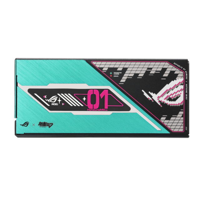 Захранване ASUS ROG Thor 1200W Platinum III Hatsune Miku Edition, Active PFC, ATX 3.1, PCIe 5.1, 80 Plus Platinum, Fully Modular