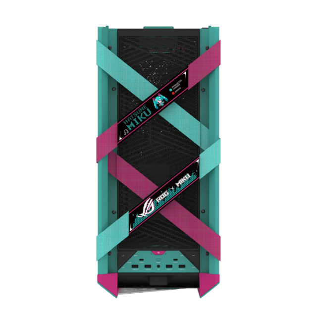 Кутия ASUS ROG Strix Helios II Hatsune Miku Edition, Mid-Tower, 4x USB 3.2, 2x USB Type-C, E-ATX / ATX / Micro-ATX / Mini-ITX
