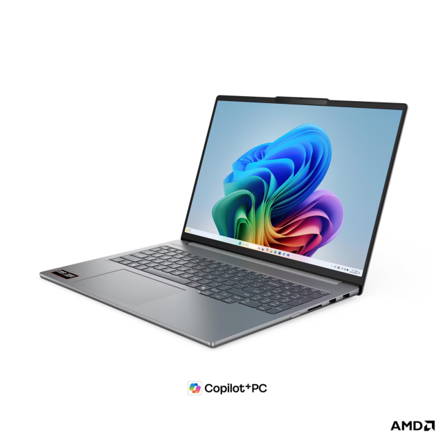 Лаптоп Lenovo IdeaPad Pro 5 16AGP11, AMD Ryzen AI 7 450 8C (2.0 / 5.1 GHz, 16MB Cache), 16.0" (40.64 cm) 2.8K OLED Glossy Display, 32GB LPDDR5X, 1TB M.2 NVMe SSD, Free DOS
