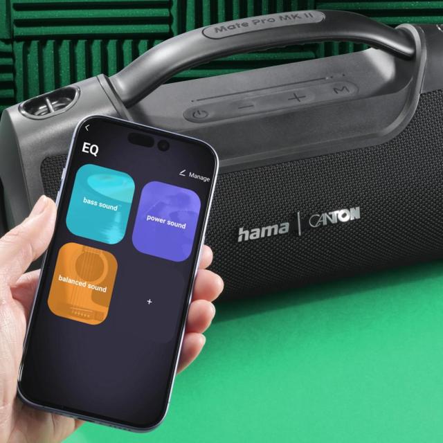 Тонколона HAMA "Mate Pro MK II", Bluetooth, водоустойчивa IPX6, 60W
