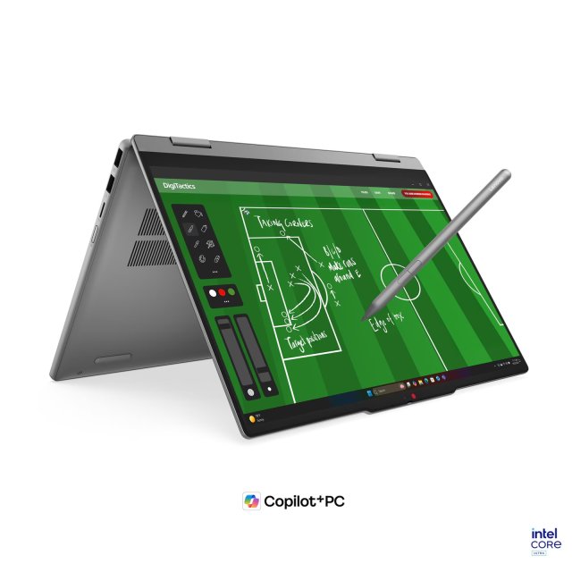 Лаптоп Lenovo IdeaPad 5 2-in-1 14IPH11, Intel Core Ultra 5 322 6C (1.9 / 4.4 GHz, 12MB Cache), 14.0" (35.56 cm) WUXGA IPS Glass Display, Touchscreen, 16GB DDR5, 512GB M.2 NVMe SSD, Windows® 11 Home