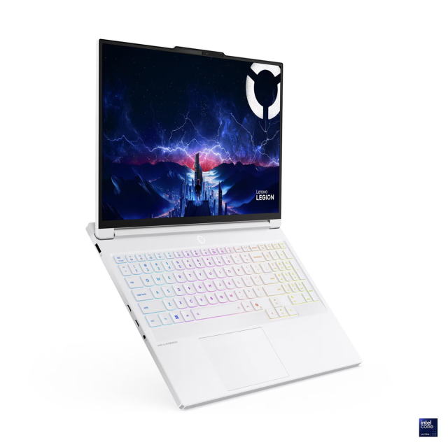 Лаптоп Lenovo Legion 7 16IAX10, Intel Core Ultra 7 255HX 20C (1.80 / 5.20 GHz, 36MB Cache), 16.0" (40.64 cm) WQXGA OLED Display, NVIDIA GF RTX5060  8GB GDDR7 DLSS 4, 32GB DDR5, 1TB M.2 NVMe SSD, No OS
