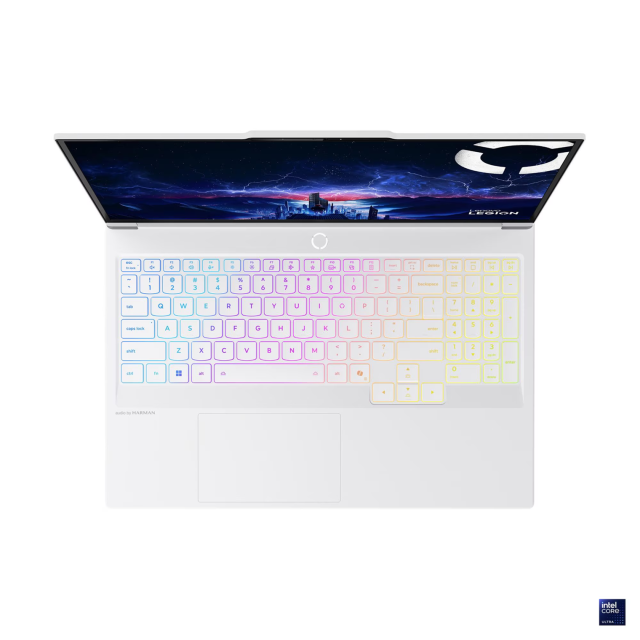 Лаптоп Lenovo Legion 7 16IAX10, Intel Core Ultra 7 255HX 20C (1.80 / 5.20 GHz, 36MB Cache), 16.0" (40.64 cm) WQXGA OLED Display, NVIDIA GF RTX5060  8GB GDDR7 DLSS 4, 32GB DDR5, 1TB M.2 NVMe SSD, No OS