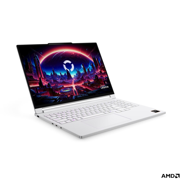 Лаптоп Lenovo Legion 7 16AGP11, AMD Ryzen AI 9 HX 470 12C (2.0 / 5.2 GHz, 24MB Cache), 16.0" (40.64 cm) WQXGA OLED Glossy Display, NVIDIA GF RTX5060 8GB GDDR7 DLSS 4, 32GB LPDDR5X, 1TB M.2 NVMe SSD, No OS