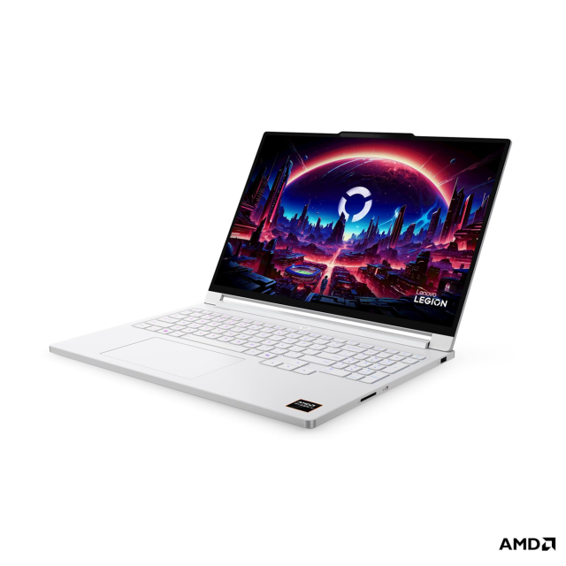 Лаптоп Lenovo Legion 7 16AGP11, AMD Ryzen AI 9 HX 470 12C (2.0 / 5.2 GHz, 24MB Cache), 16.0" (40.64 cm) WQXGA OLED Glossy Display, NVIDIA GF RTX5060 8GB GDDR7 DLSS 4, 32GB LPDDR5X, 1TB M.2 NVMe SSD, No OS
