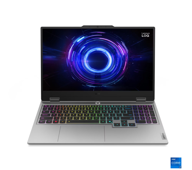 Лаптоп Lenovo LOQ 15IRX10, Intel Core i7-13650HX 14C (1.90 / 4.90 GHz, 24MB Cache), 15.6'' (39.62 cm) FHD IPS Anti-glare Display, NVIDIA GF RTX5070 8GB GDDR1, 32GB DDR5, 1TB M.2 NVMe SSD, No OS