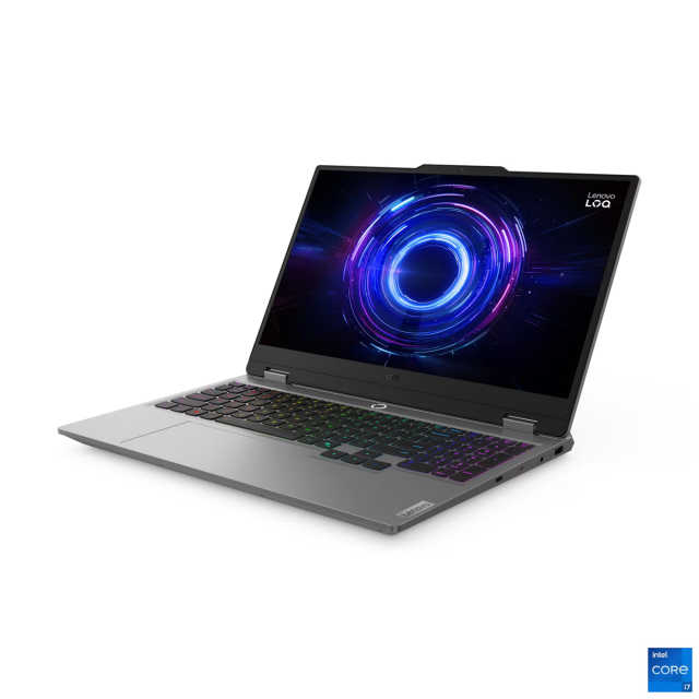 Лаптоп Lenovo LOQ 15IRX10, Intel Core i7-13650HX 14C (1.90 / 4.90 GHz, 24MB Cache), 15.6'' (39.62 cm) FHD IPS Anti-glare Display, NVIDIA GF RTX5070 8GB GDDR1, 32GB DDR5, 1TB M.2 NVMe SSD, No OS
