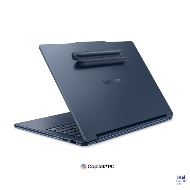 Лаптоп Lenovo Yoga 9 2-in-1 14IPH11 Aura Edition, Intel Core Ultra 7 355 8C (1.7 / 4.7 GHz, 12MB Cache), 14.0" (35.56 cm) 2.8K WQXGA+ OLED Anti-fingerprint Glossy Display, Touchscreen, Intel Graphics 4 Xe3, 32GB LPDDR5X, 1TB M.2 NVMe SSD, Windows 11 